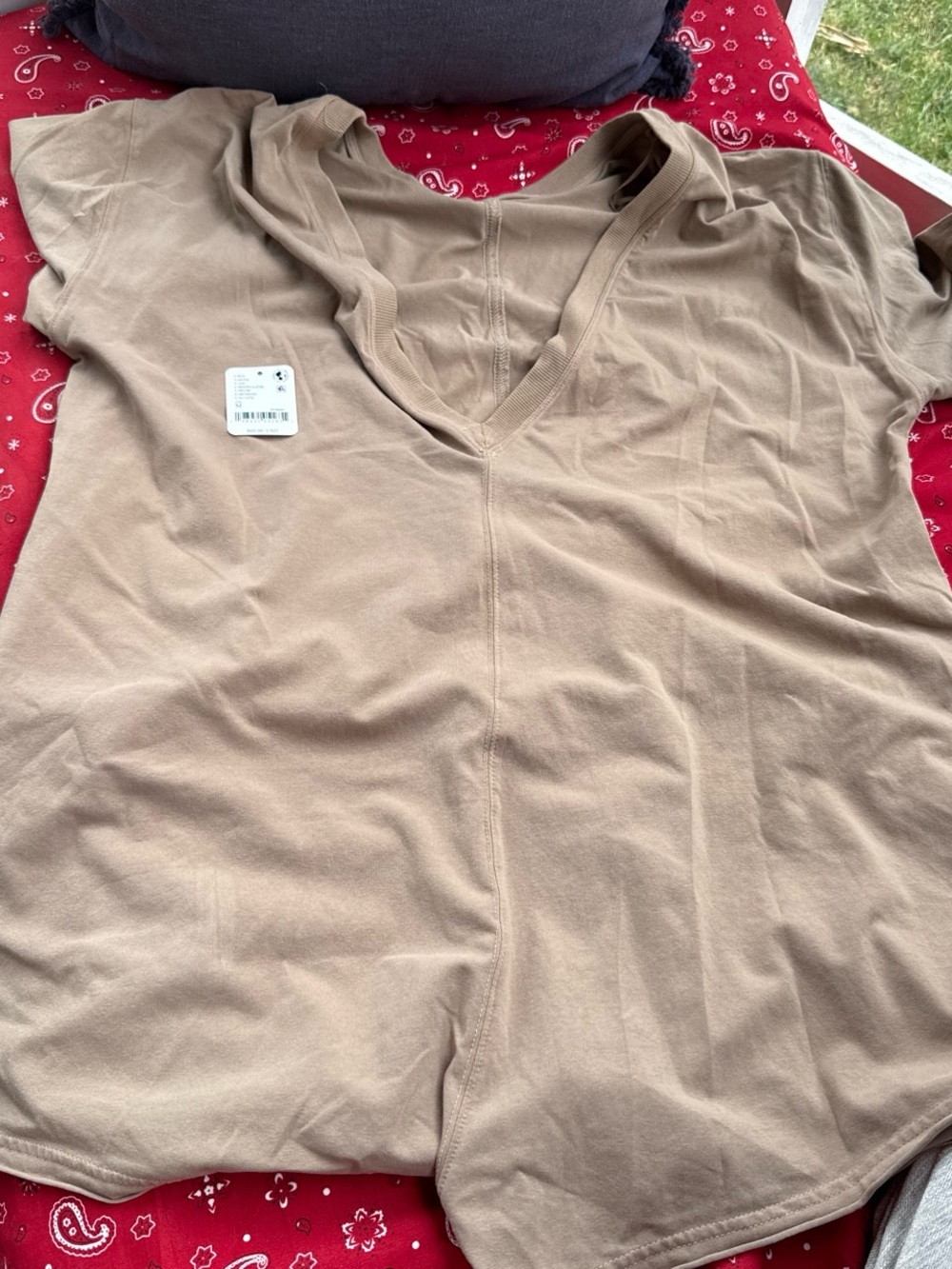 Free People hot shot tee romper in mocha latte sold out size medium
